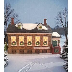 VTG Dept 56 Heritage Village Stoney Brook Town Hall New England Series RETIRED